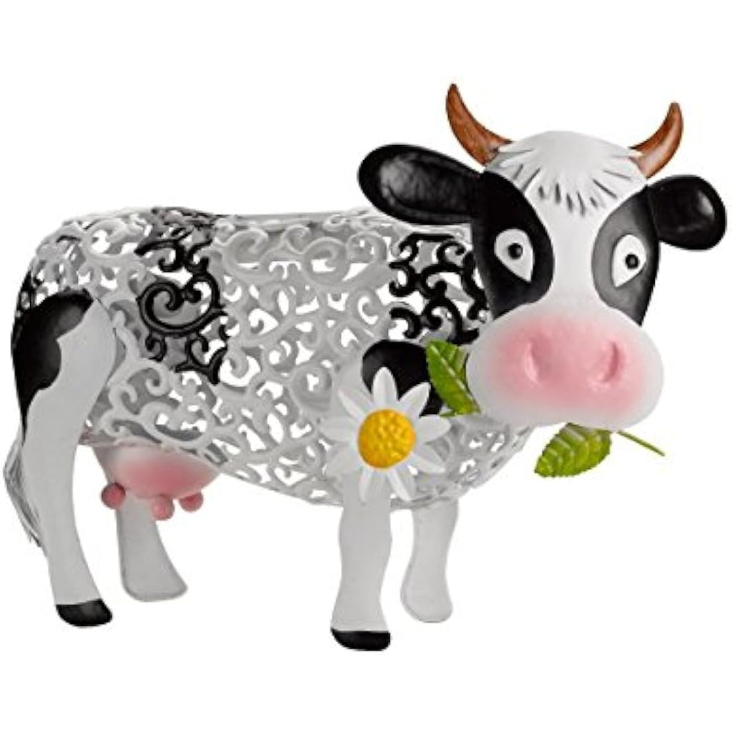Smart Solar Daisy Cow Silhouette Garden Light - LED Outdoor Decor