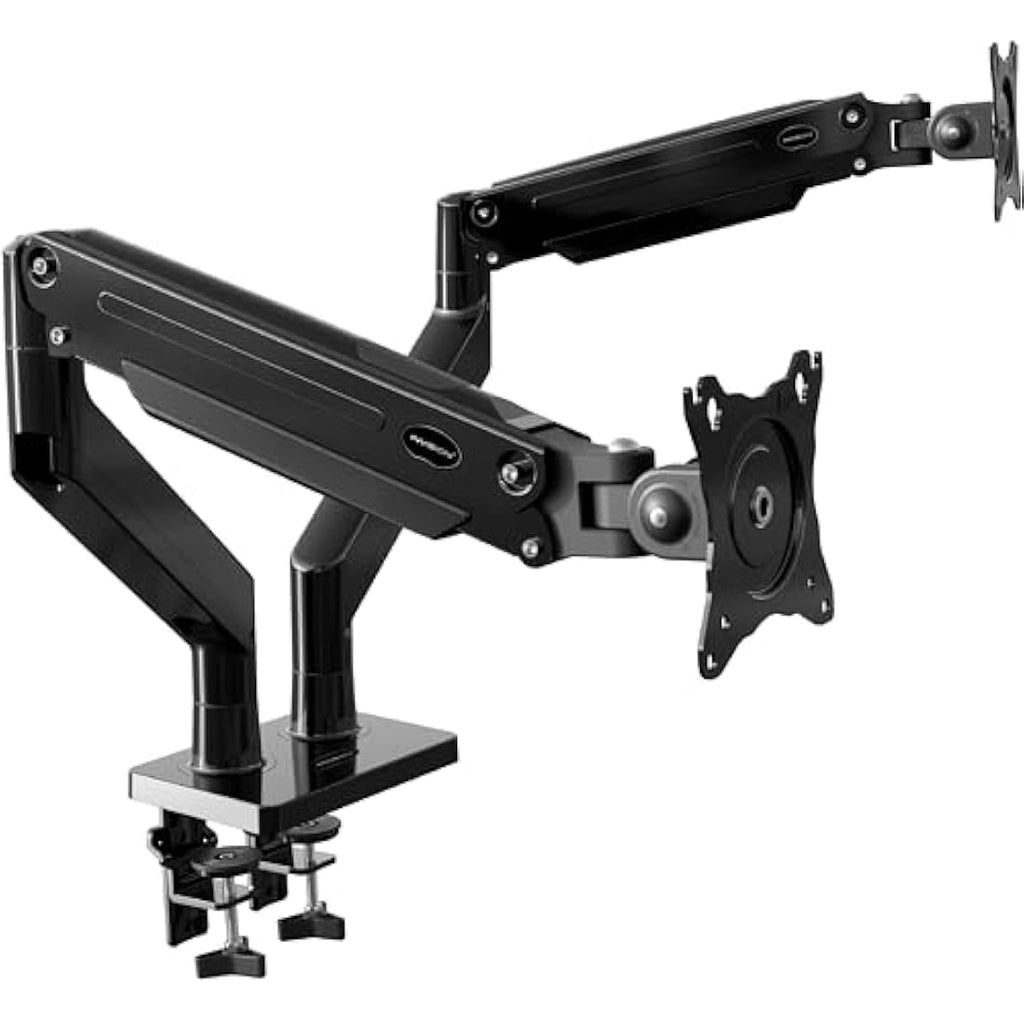 Invision MX900 Dual Monitor Arm – Ergonomic Gas Assisted Mount for 24-35"