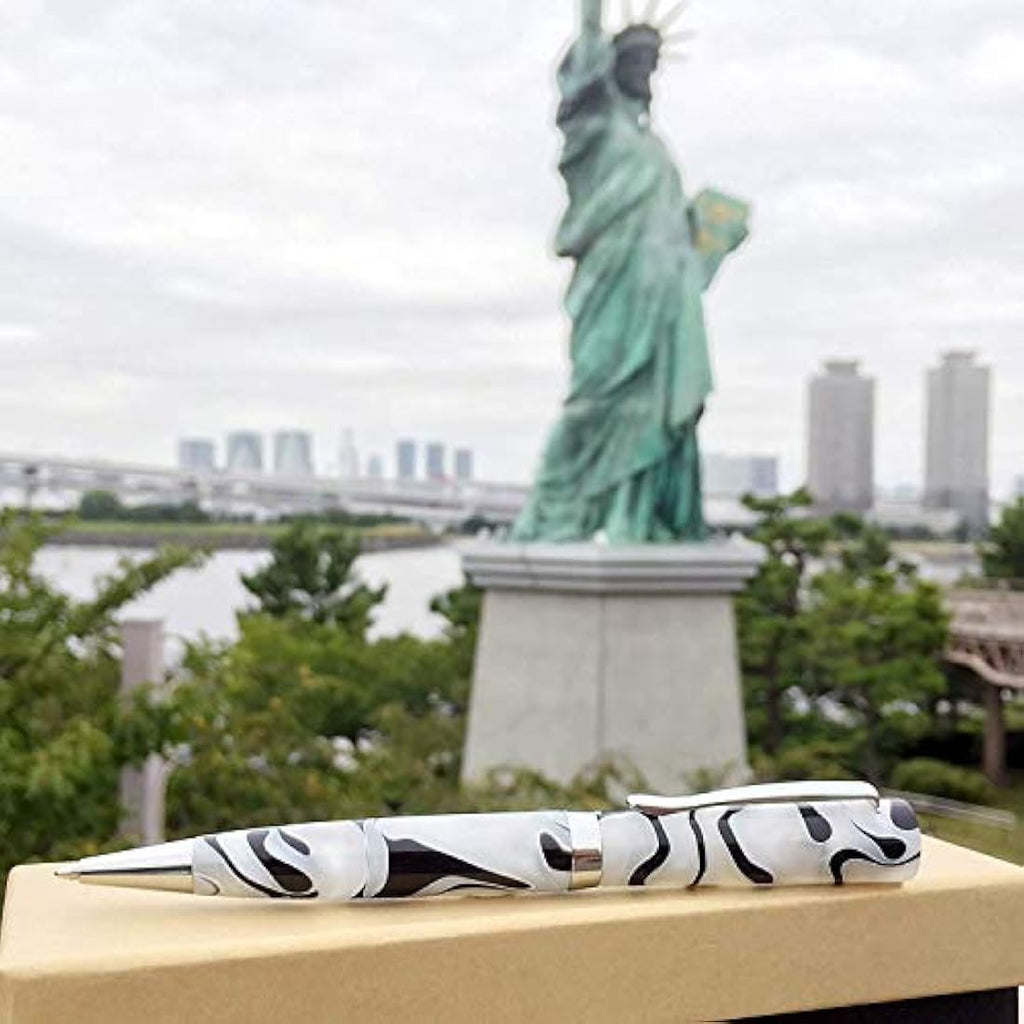 LACHIEVA LUX Luxury Resin Ballpoint Pen Gift Set - White & Black