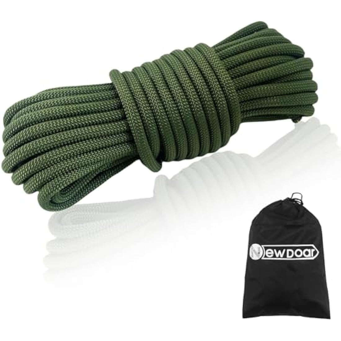 NewDoar 10mm Static Accessory Cord – 18KN High Strength Double Braid Rope