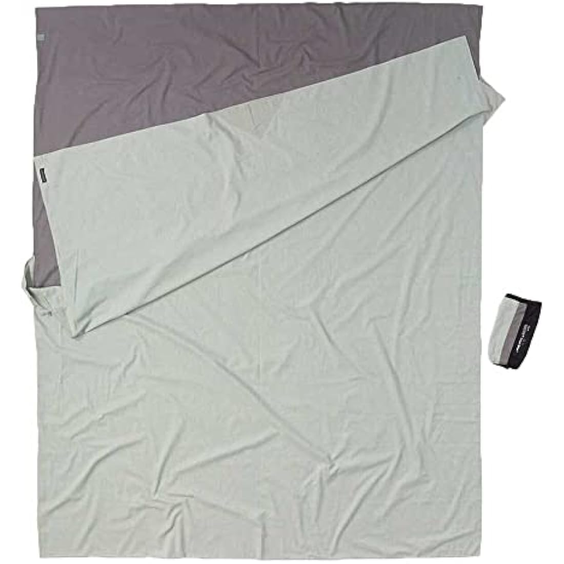 Cocoon Travel Quilt – 100% Cotton Thermal Camping Blanket, Grey