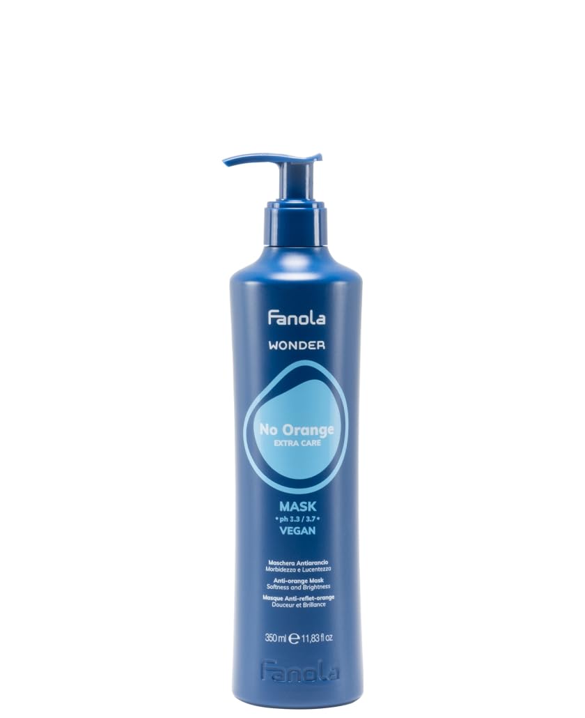 Fanola No Orange Mask – Anti-Orange Tones Vegan Hair Treatment, 350ml