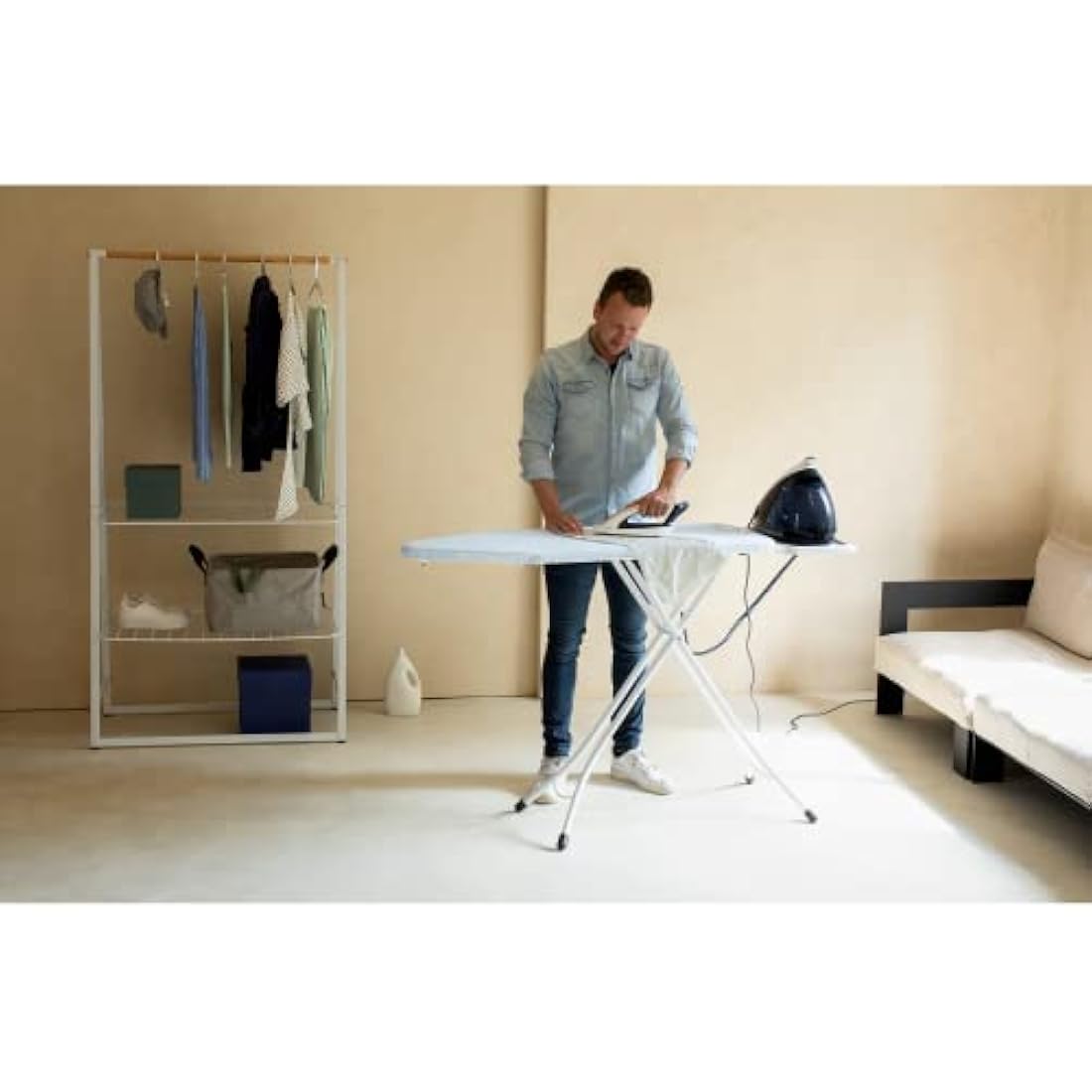 Brabantia Ironing Board Cover Size C | 100% Cotton with 2mm Foam Layer