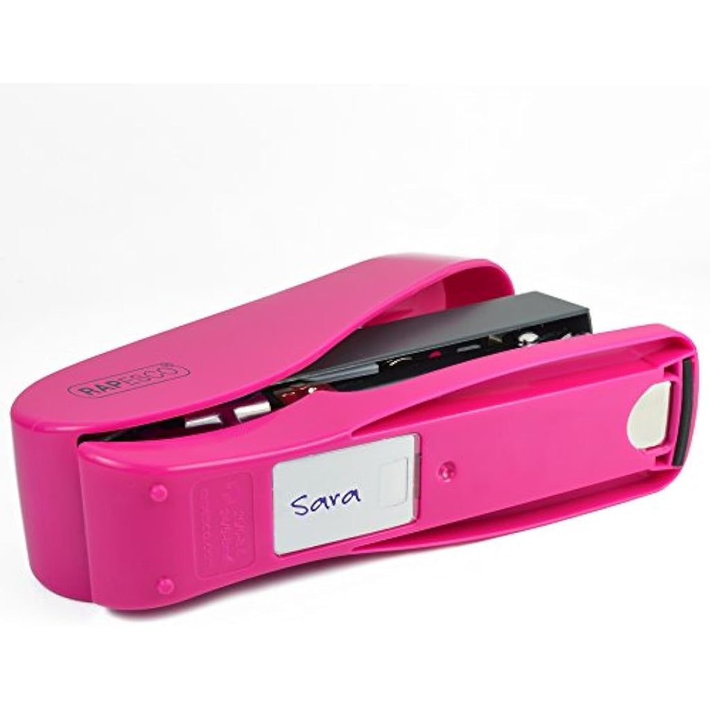 Rapesco Luna Less Effort Desktop Stapler | 50 Sheet Capacity | Hot Pink