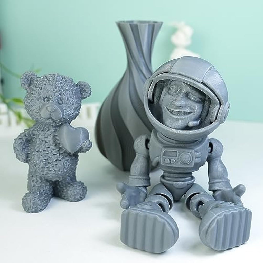 GratKit PETG 3D Printer Filament 1.75mm Gray – 6KG Bundle (6x1KG)