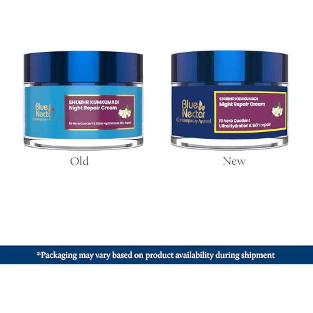 Blue Nectar Kumkumadi Night Cream – Hydrating Saffron Face Moisturizer