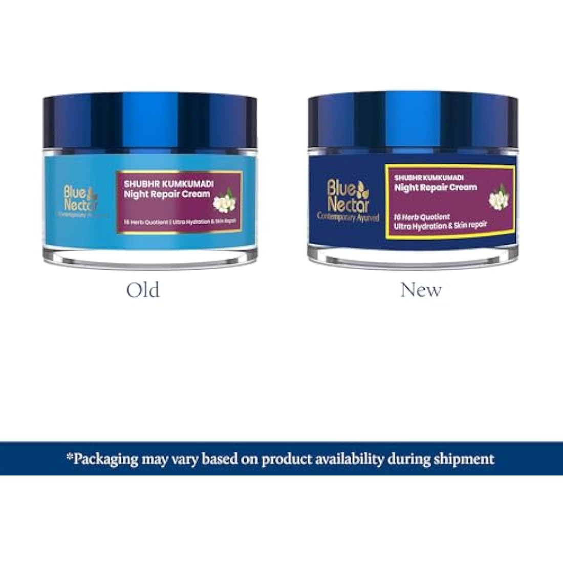 Blue Nectar Kumkumadi Night Cream – Hydrating Saffron Face Moisturizer