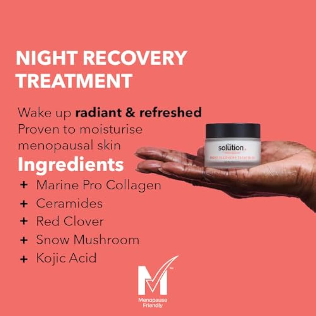 The Solution Menopause Night Recovery Cream - Hydrating Anti-Aging 50ml