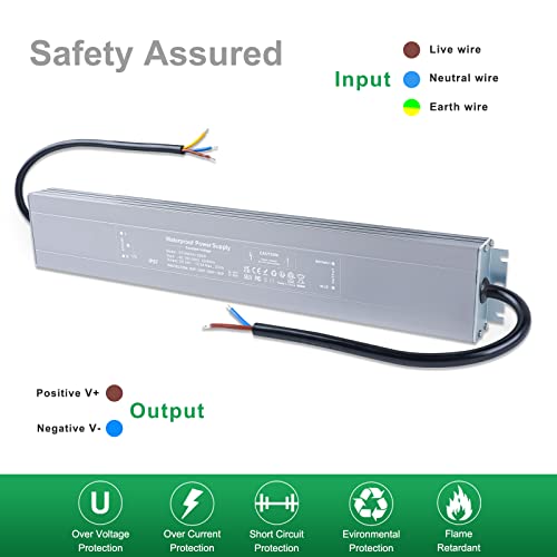 REYLAX 24V 300W LED Driver | IP67 Waterproof Constant Voltage Transformer
