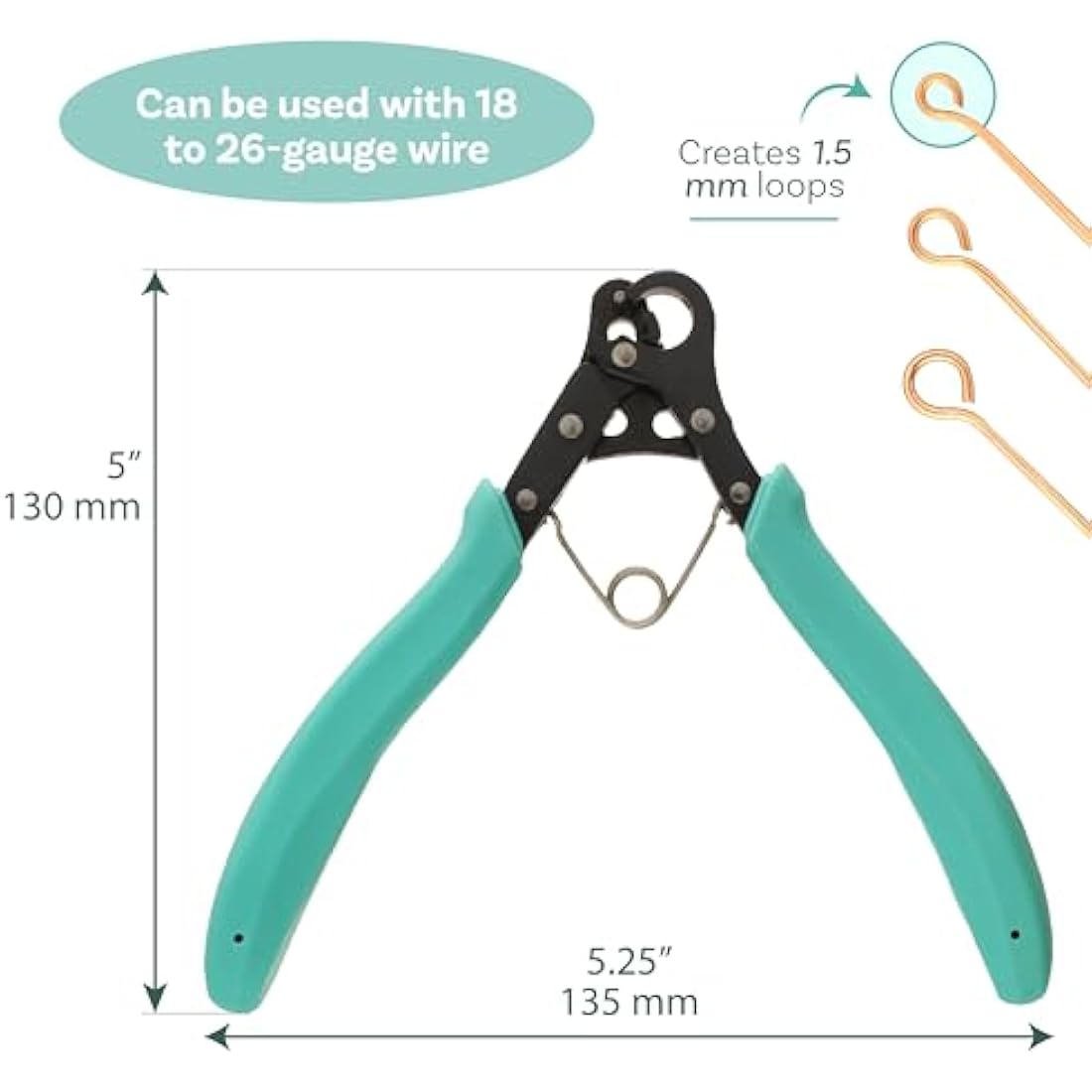 The Beadsmith Vintaj One Step Looper – 1.5mm Jewelry Wire Plier