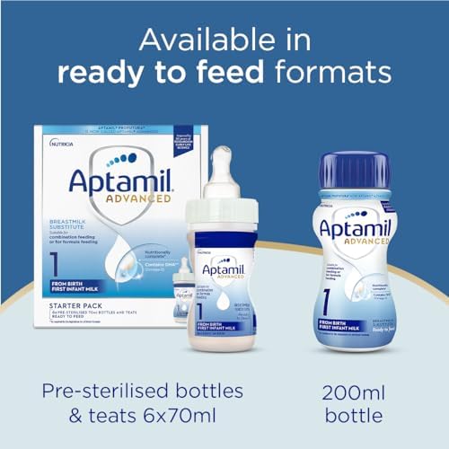 Aptamil Advanced 1 First Infant Baby Milk Formula, 800g (Pack of 4)