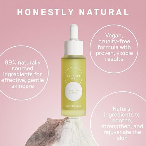 Balance Me Rose Otto Face Oil 30ml – Rosehip Oil for Dry Skin & Redness