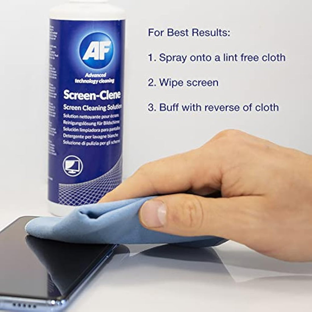 AF Screen Cleaner Spray 250ml | Alcohol Free Solution for TV & Laptop