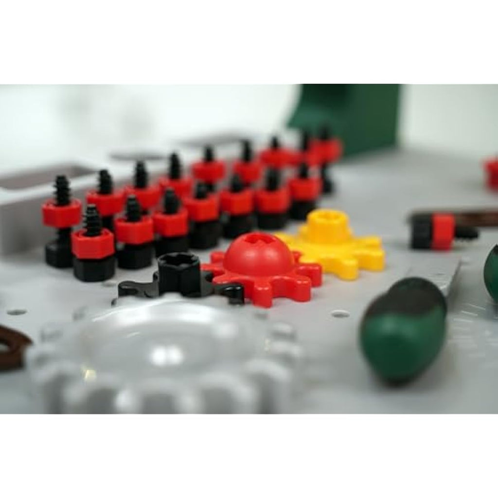 Theo Klein Bosch Workbench Toy Set with 77 Parts – Kids Tool Station