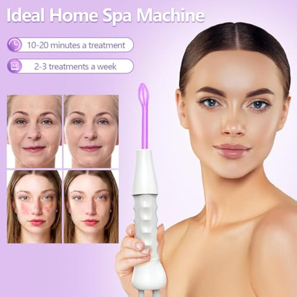 iklestar High Frequency Facial Wand – Skin Tightening & Hair Growth Kit