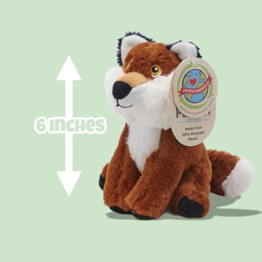 Deluxe Paws Your Planet Fox Eco Plush – 15cm Recycled Soft Toy