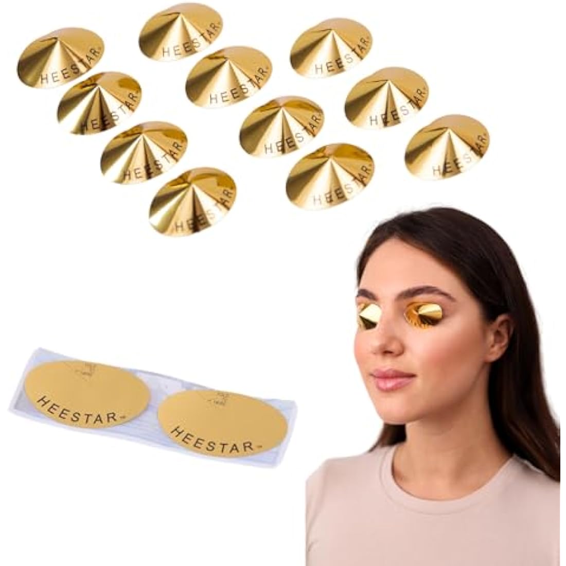 Disposable Tanning Eye Shields – 50 Pairs UV Protection Cones