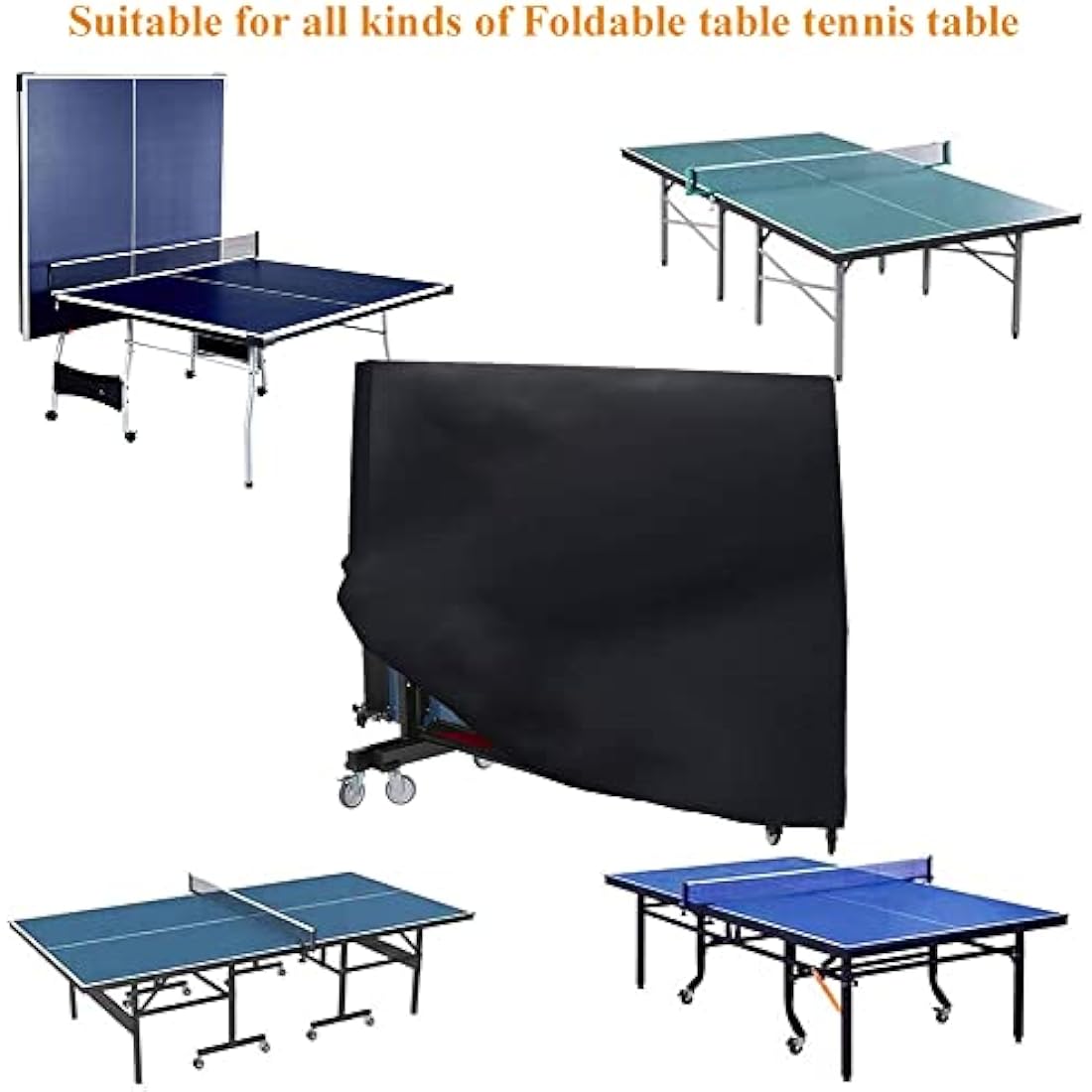Table Tennis Table Cover – Waterproof Foldable Protector
