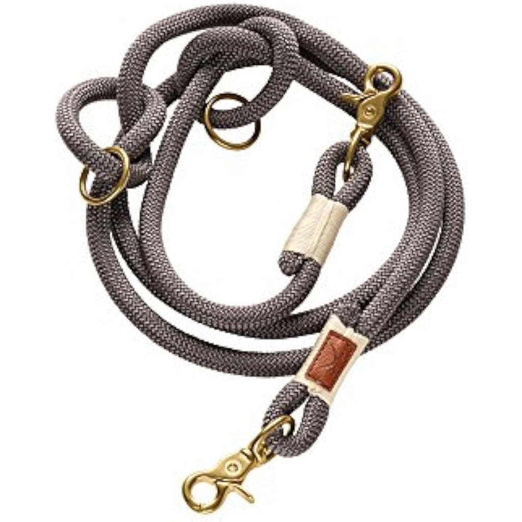 HUNTER Sansibar Rantum Adjustable Rope Dog Leash - Grey, 12mm x 200cm