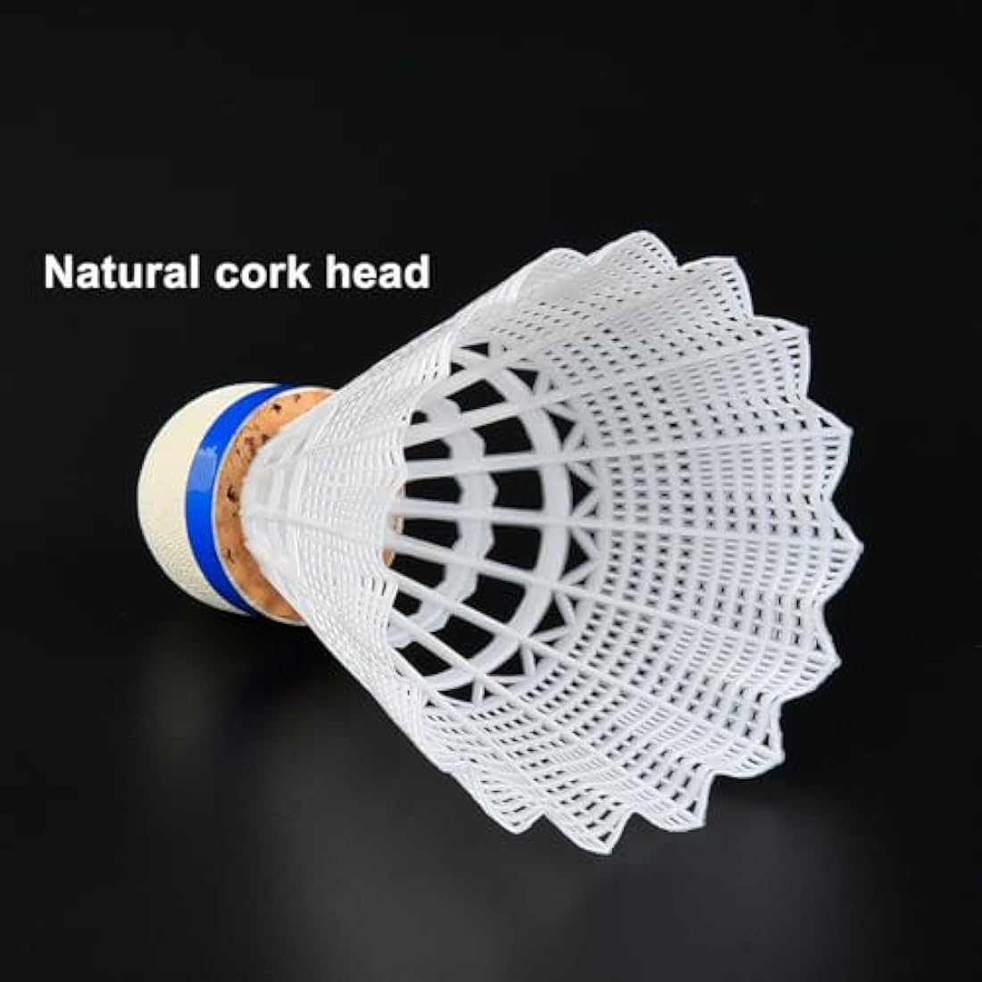 MANJHONG Nylon Badminton Shuttlecocks | Durable Cork Head | 12 Pack