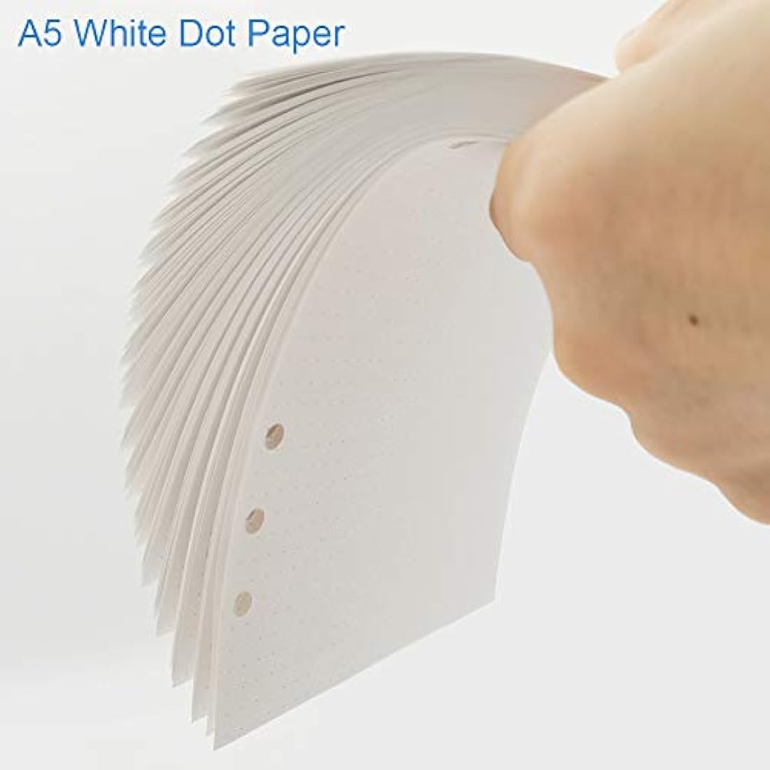 Jolof Store A5 Dot Grid Refill Paper | 100gsm 6-Hole Binder Inserts