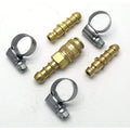 Quick Release Gas Fitting for Propane Butane Hose with Clips