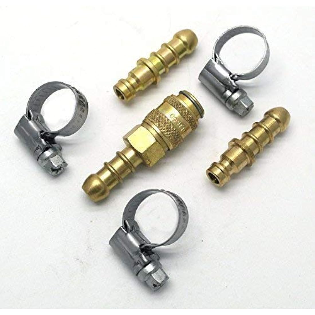 Quick Release Gas Fitting for Propane Butane Hose with Clips