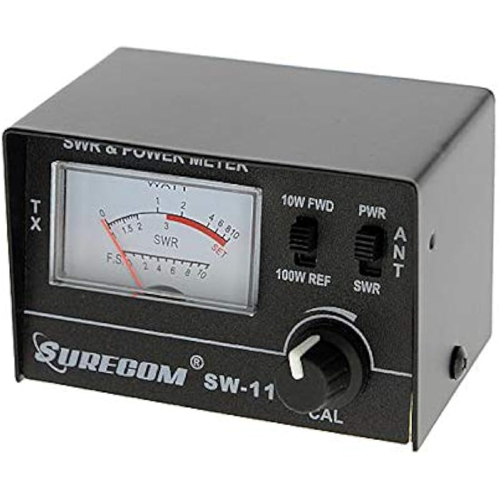 Mcbazel Surecom SW-111 SWR & Power Meter for CB Radio - 100W Analog