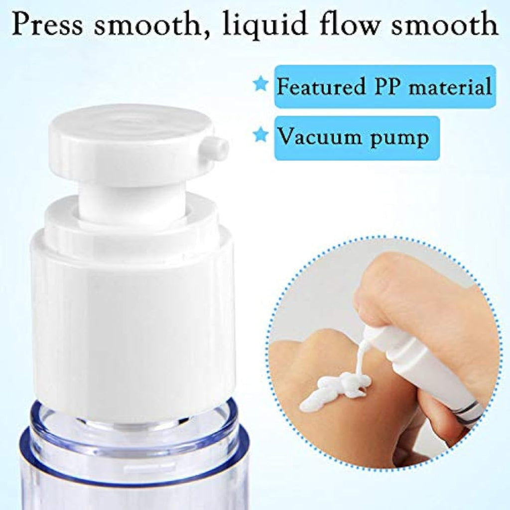 6Pcs Airless Pump Bottle – 30ml Refillable Travel Containers