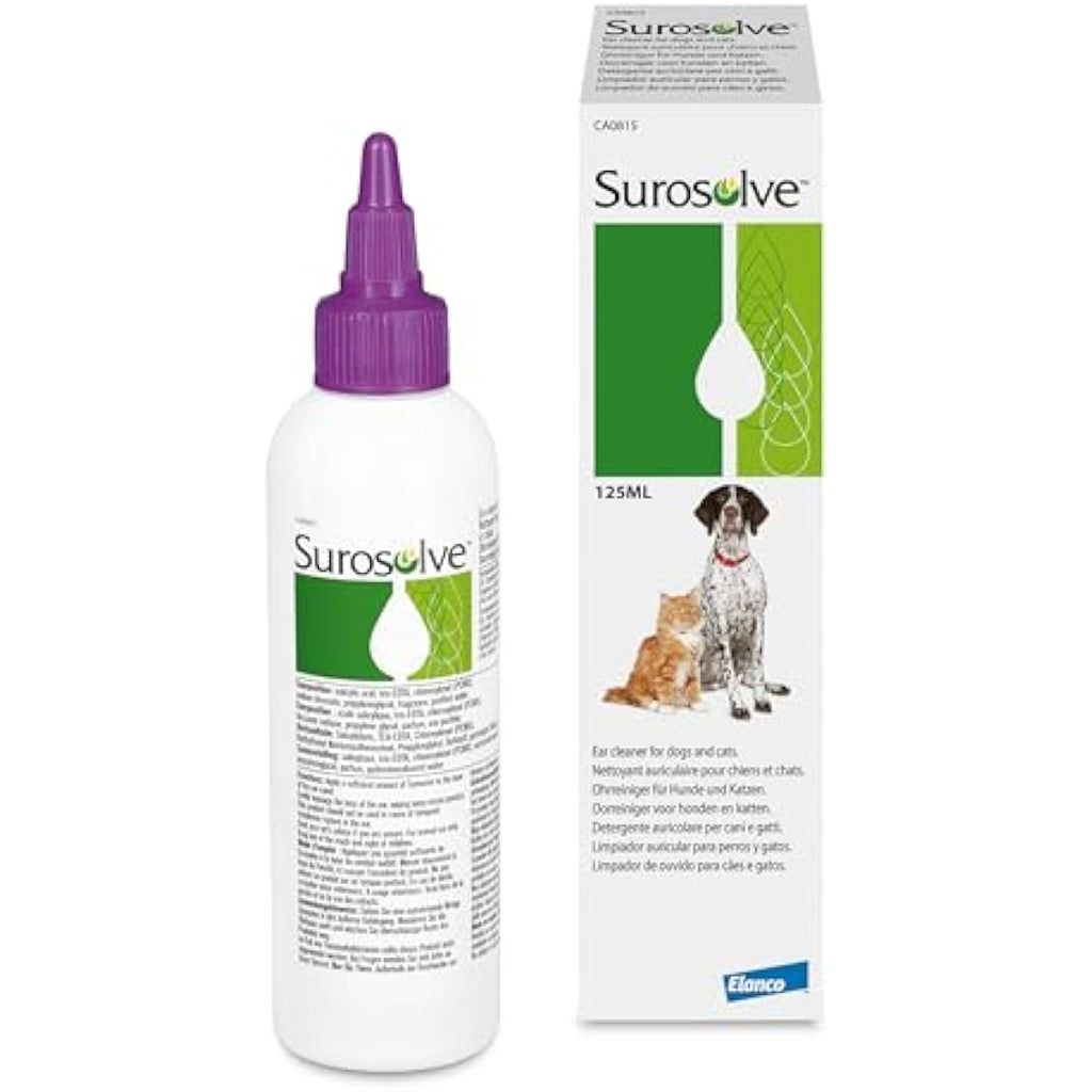 Fidavet Surosolve Ear Cleaner for Dogs and Cats - 125ml Pet Hygiene