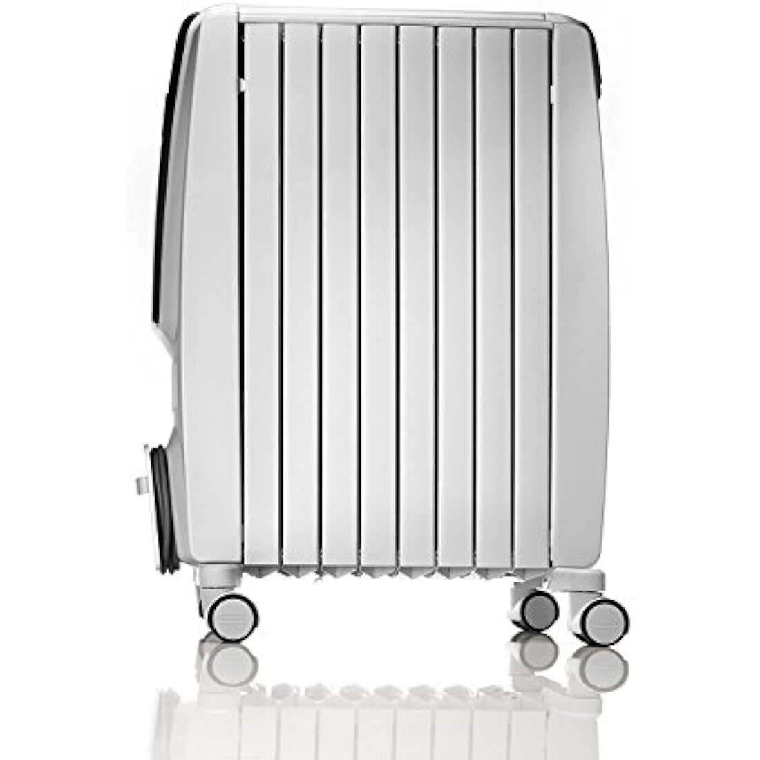 De'Longhi Dragon 4 Oil Filled Radiator – 2.5kW Portable Heater, White