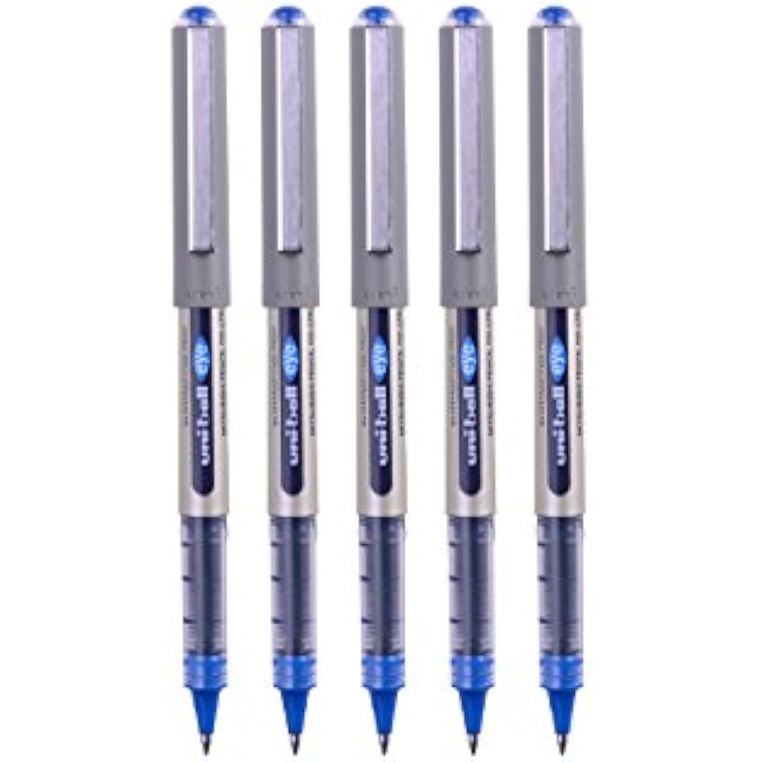 Uni-ball Eye UB-157 Rollerball Pens - Fine 0.7mm Blue Ink - 5 Pack