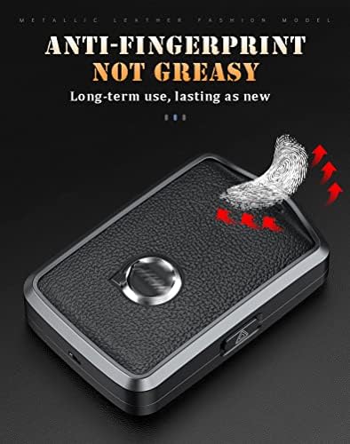 HIBEYO Leather Key Fob Cover for Volvo XC60 XC90 S90 V90 – Side Buttons