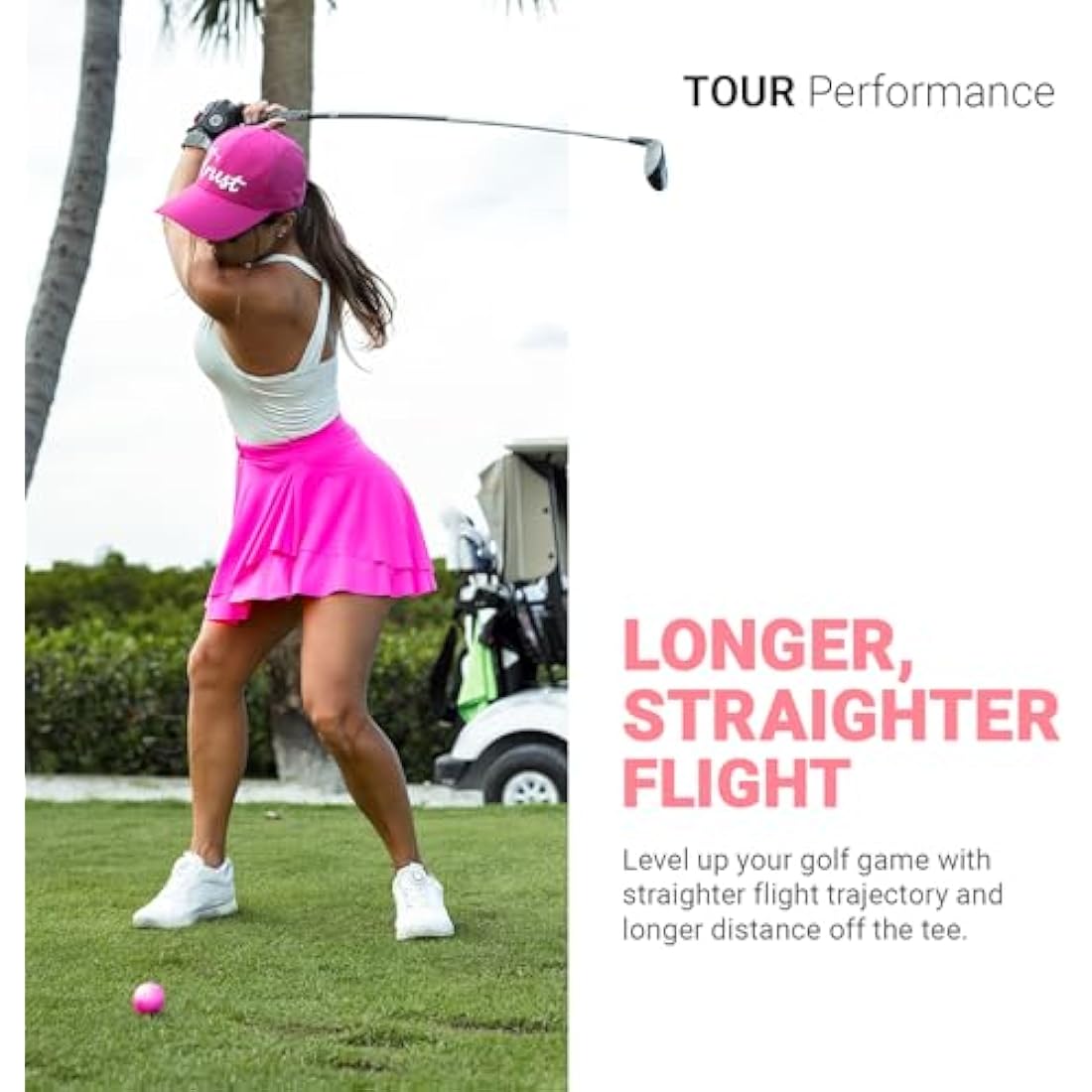 Trust Golf Aurora Pink Urethane Golf Balls - Tour Performance 12pk