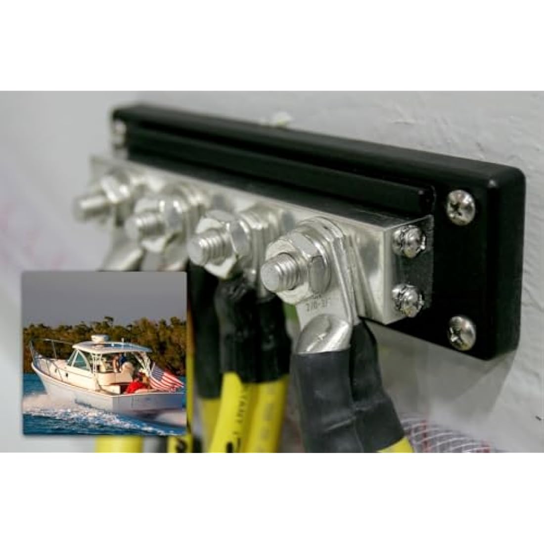Blue Sea Systems 600A PowerBar - 4 Stud Copper Marine Busbar