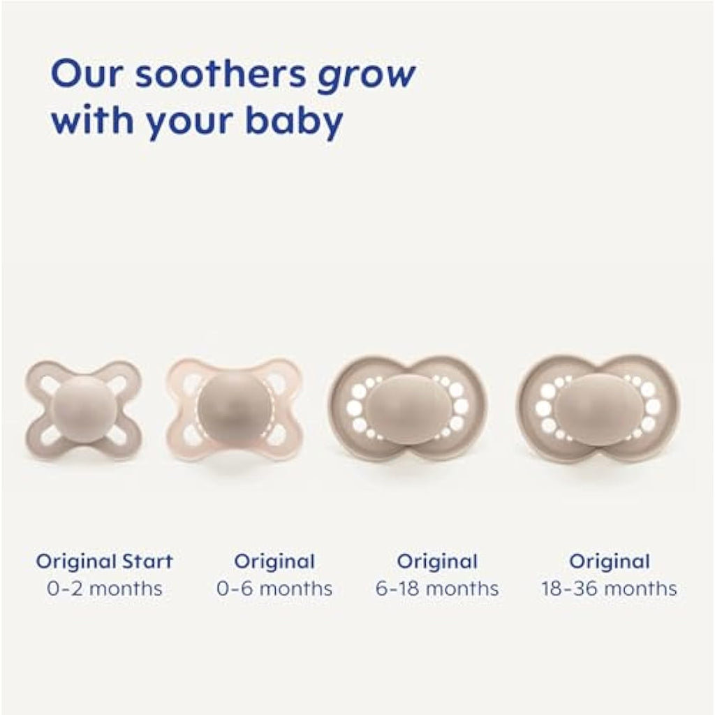 MAM Original Soothers | 18-36 Months | SkinSoft Silicone Dummy | 2 Pack