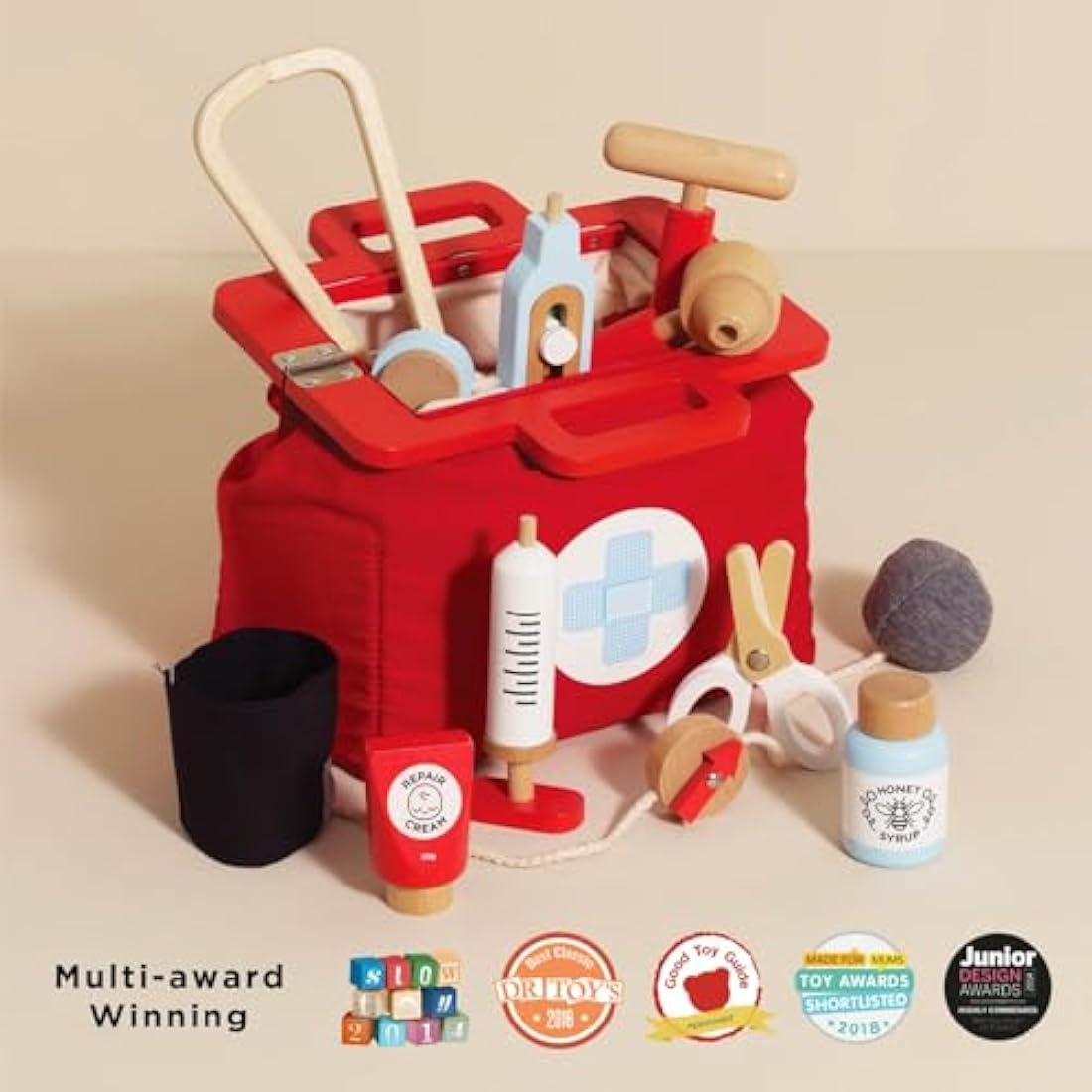 Le Toy Van Wooden Doctor Play Set – Sustainable Rubberwood Role Play Toy