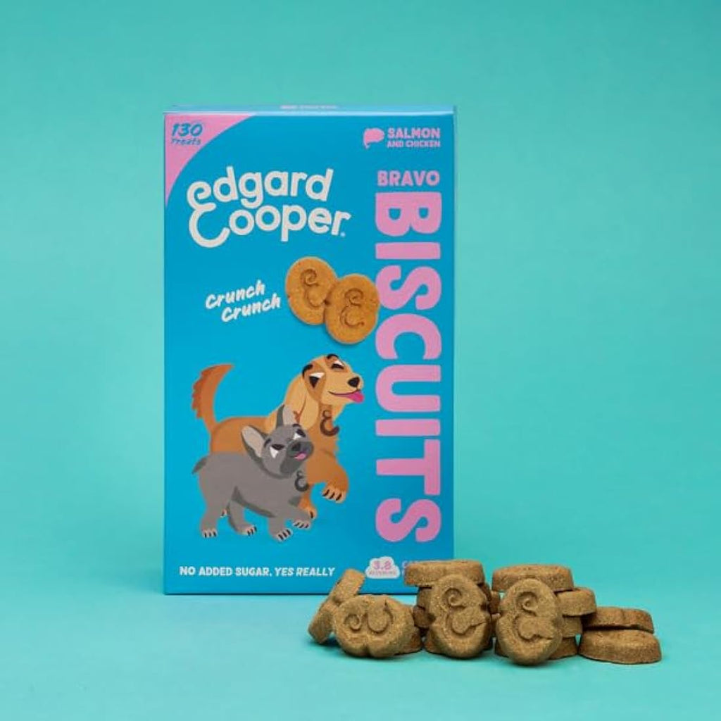Edgard Cooper Grain Free Dog Treats | Salmon & Chicken Biscuits (7x400g)