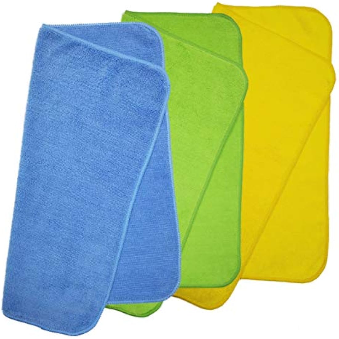 Polyte Microfibre Cleaning Towels - 40x40cm Absorbent Cloths, 36 Pack