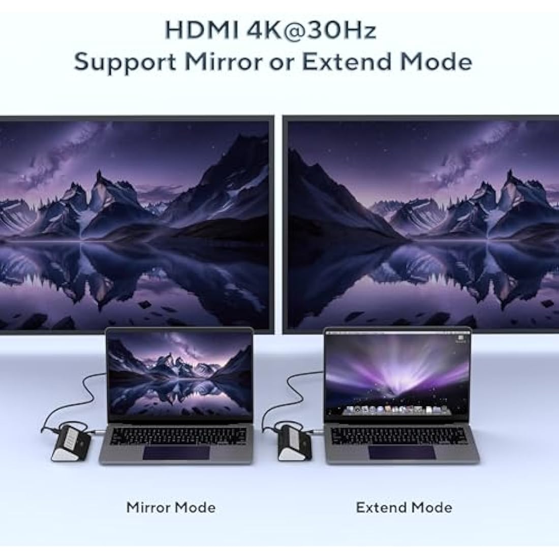 Intpw 9-in-1 USB C Hub – Aluminum Docking Station with 4K HDMI & 100W PD