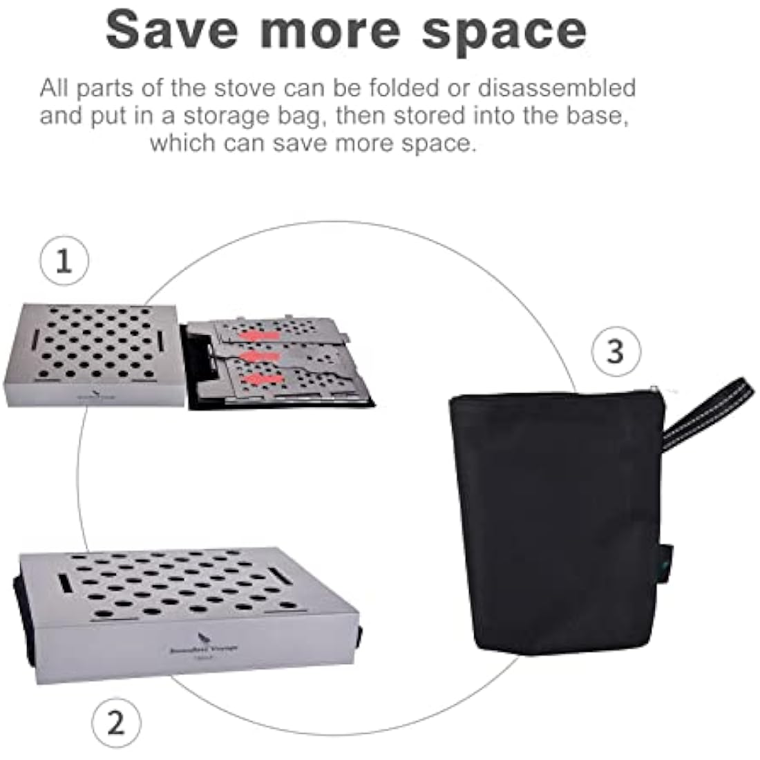 Boundless Voyage Titanium Wood Stove | Foldable Backpacking Grill