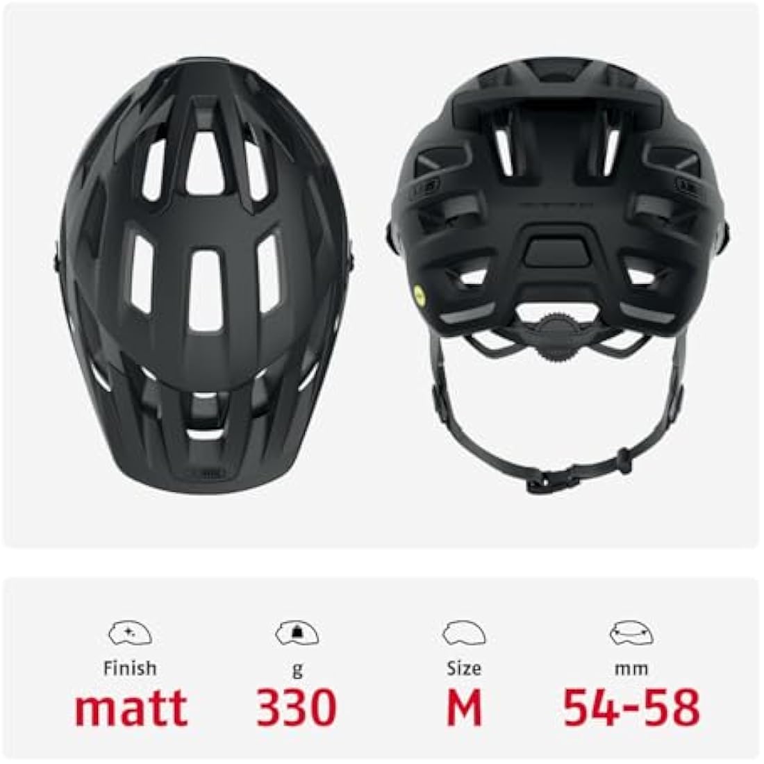 ABUS Moventor 2.0 MIPS MTB Helmet – Velvet Black All-Mountain Gear