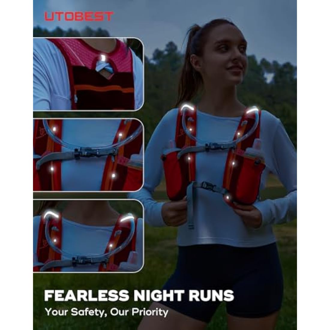 UTOBEST 5L Lightweight Running Vest | Ultralight Hydration Backpack