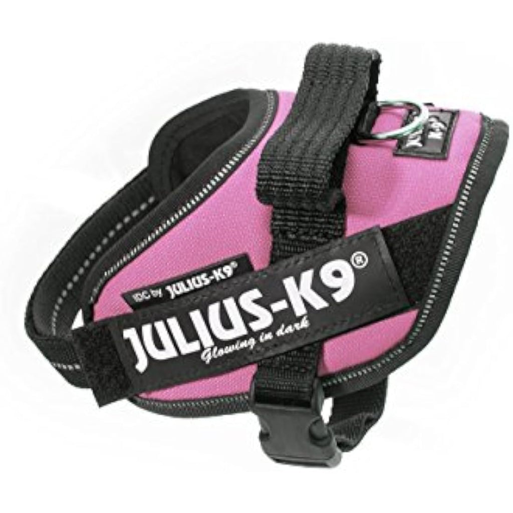 Julius-K9 IDC Powerharness - Durable Reflective Dog Harness, Pink, Small