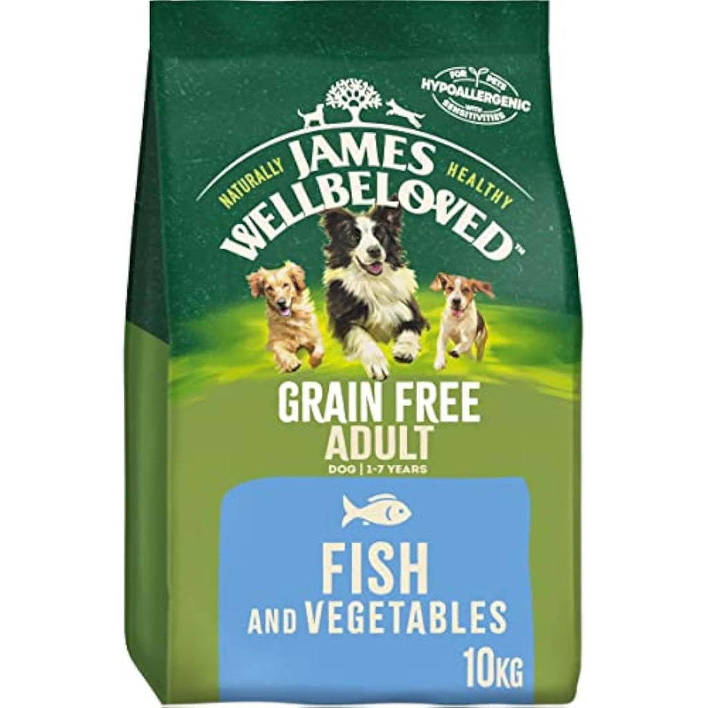 James Wellbeloved Grain Free Fish & Veg Hypoallergenic Dog Food - 10kg