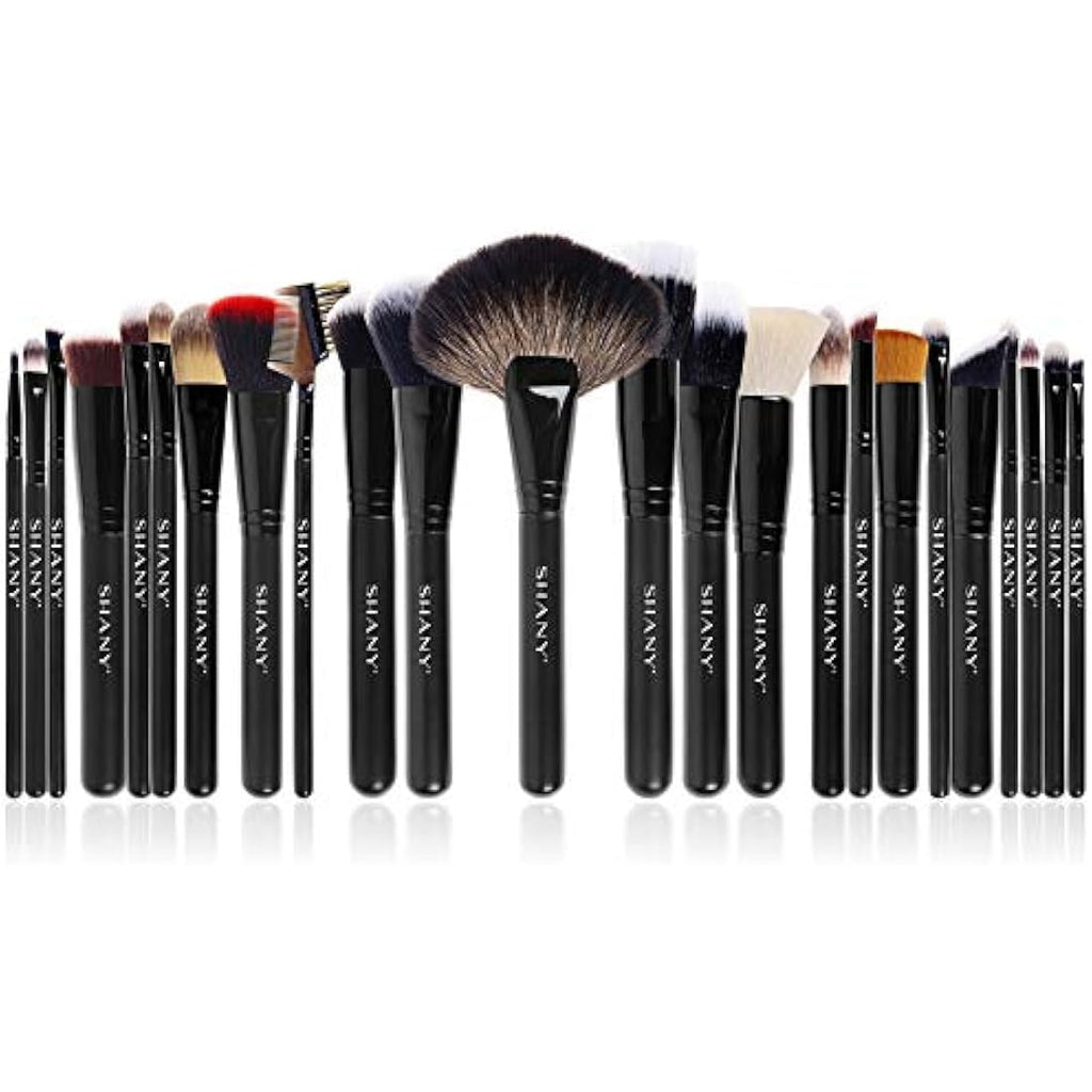 SHANY Pro Signature 24pc Makeup Brush Set | Handmade Wooden Handle