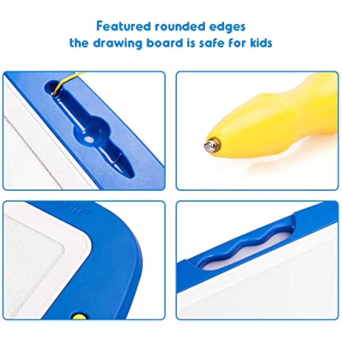 SGILE Large Magnetic Drawing Board – Erasable Colorful Doodle Pad, Blue