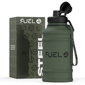 Fuel24 Stainless Steel Water Bottle – 1.3L/2.2L Leakproof Gym Jug