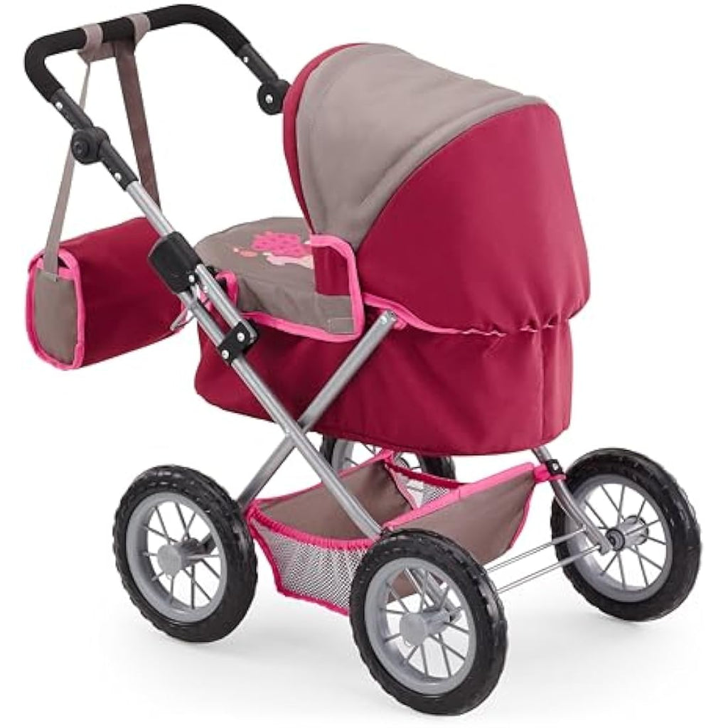 Bayer Design Trendy Dolls Pram – Foldable Stroller with Adjustable Handle
