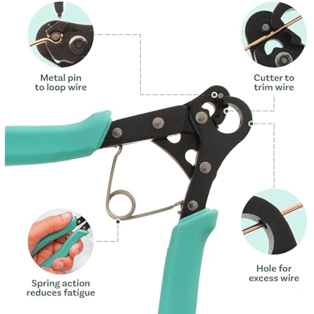 The Beadsmith Vintaj One Step Looper – 1.5mm Jewelry Wire Plier